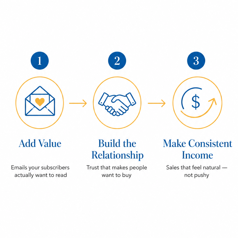 Add Value Make Money infographic