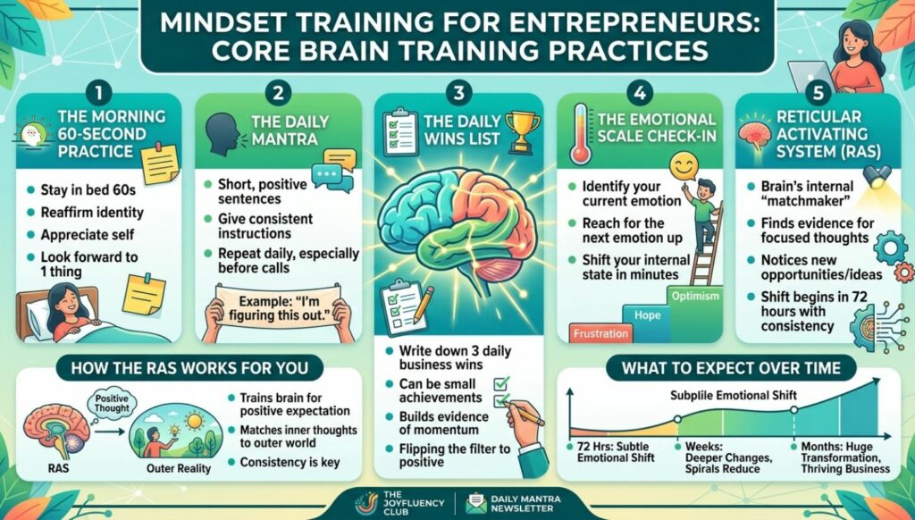 Mindset Training for Business Owners Infographic